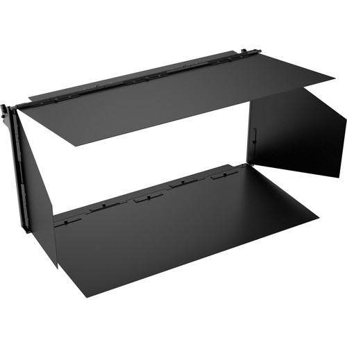 The ARRI 4-Leaf Barndoors for LED SkyPanel S60 is a lightweight accessory that helps diminish spill light and control the beam spread of the LED SkyPanel S60.